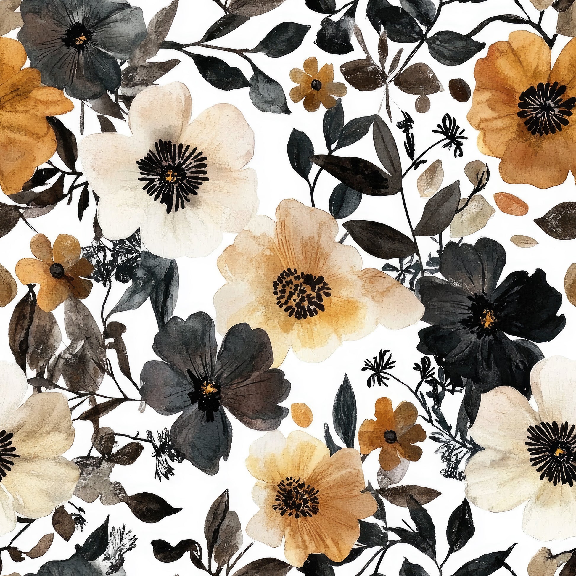 Gothic Floral Wallpaper.