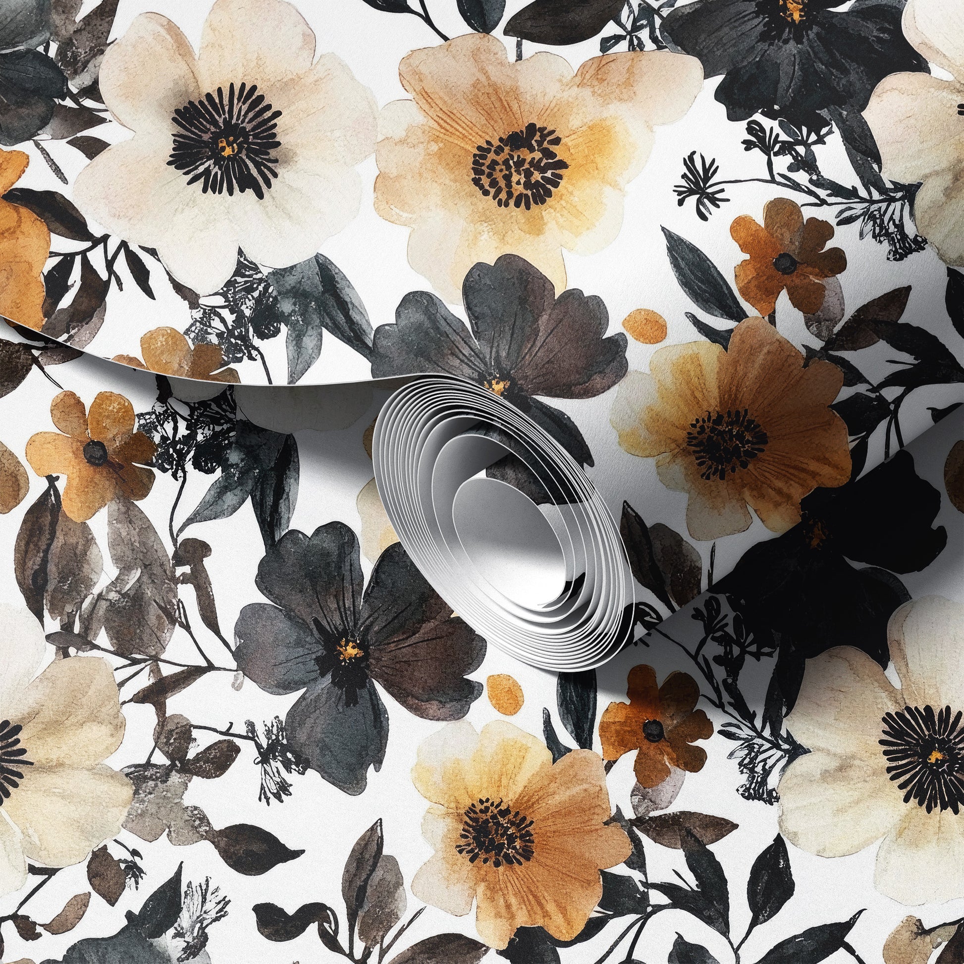 Gothic Floral Wallpaper.