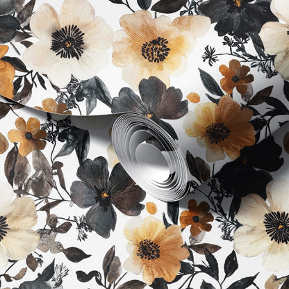 Gothic Floral Wallpaper.
