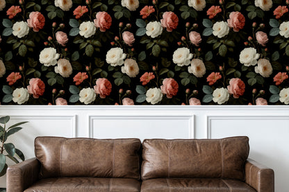 Gothic Midnight Bloom Peel and Stick Wallpaper