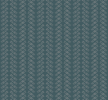 Bubble Dot Herringbone Wallpaper