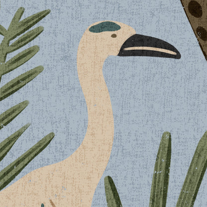 Herons and Pond Plants Peel and Stick Wallpaper
