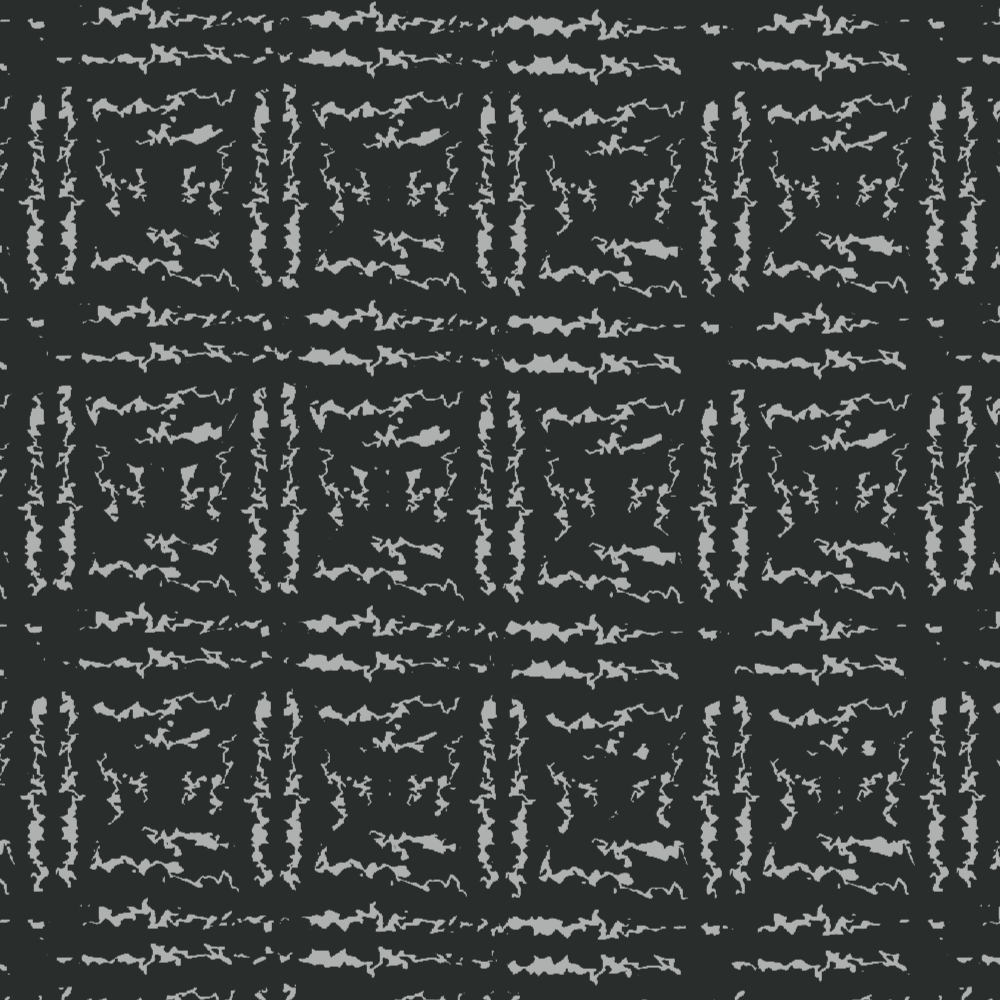 Black and white textured pattern on a black background