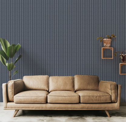 Bubble Dot Herringbone Wallpaper