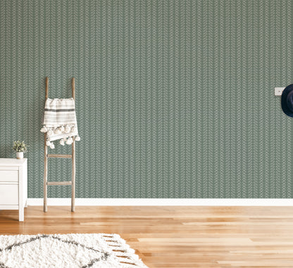 Bubble Dot Herringbone Wallpaper
