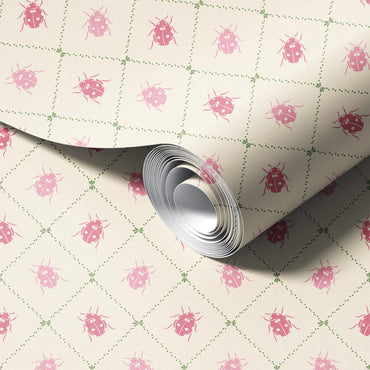 Ladybugs in Audrey's Garden Wallpaper.