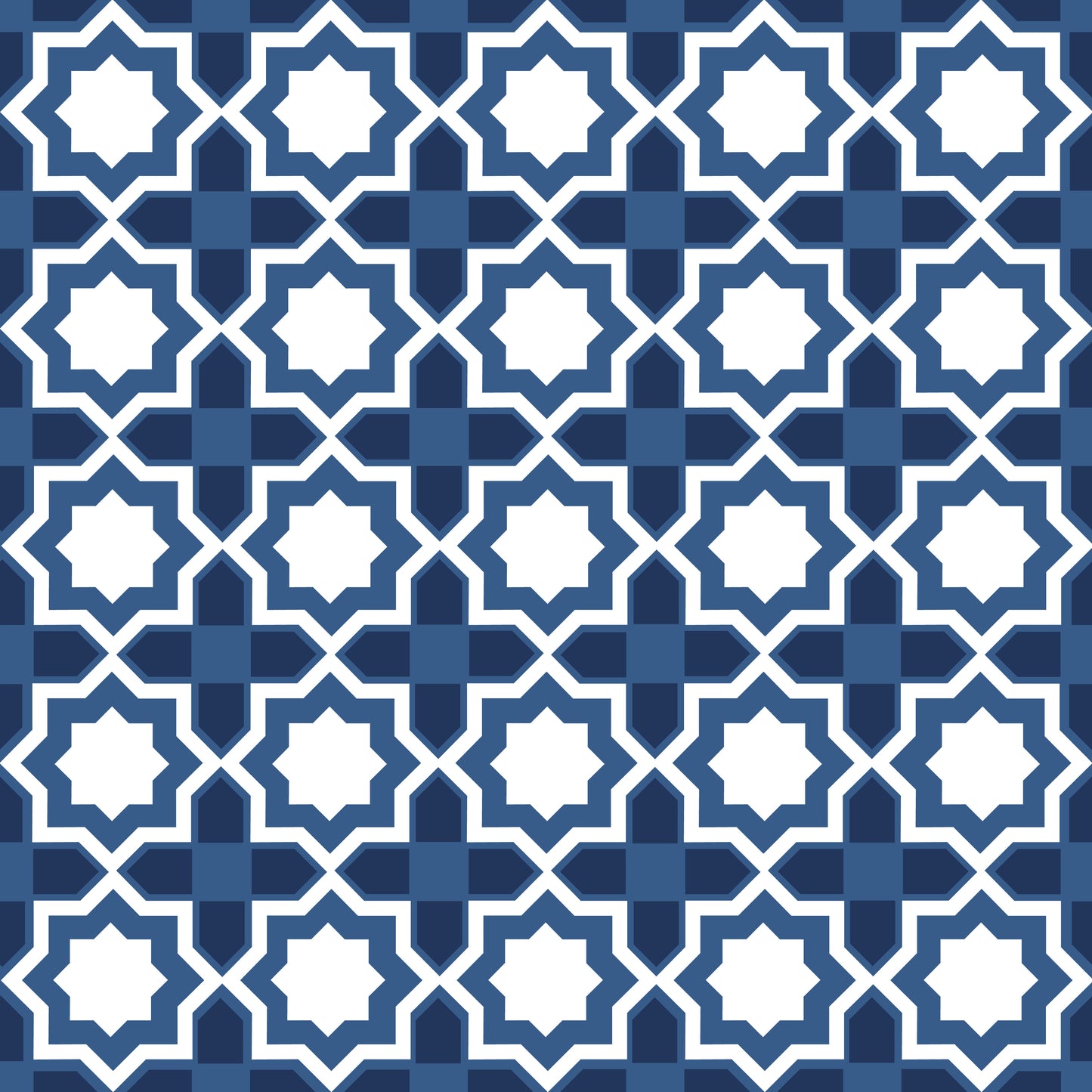 Traditional Geometric Tile Wallpaper
