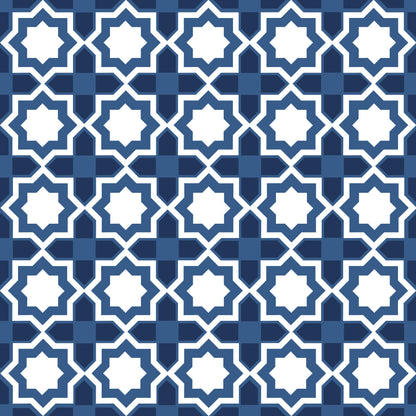 Traditional Geometric Tile Wallpaper