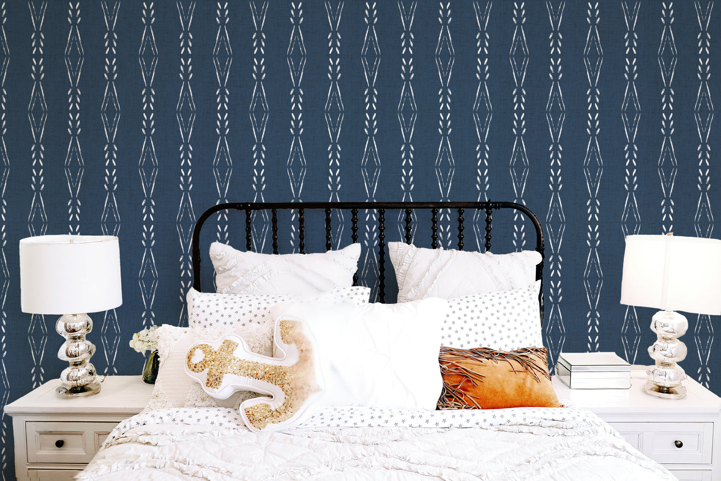 Lazaro Western Burst Stripe Wallpaper