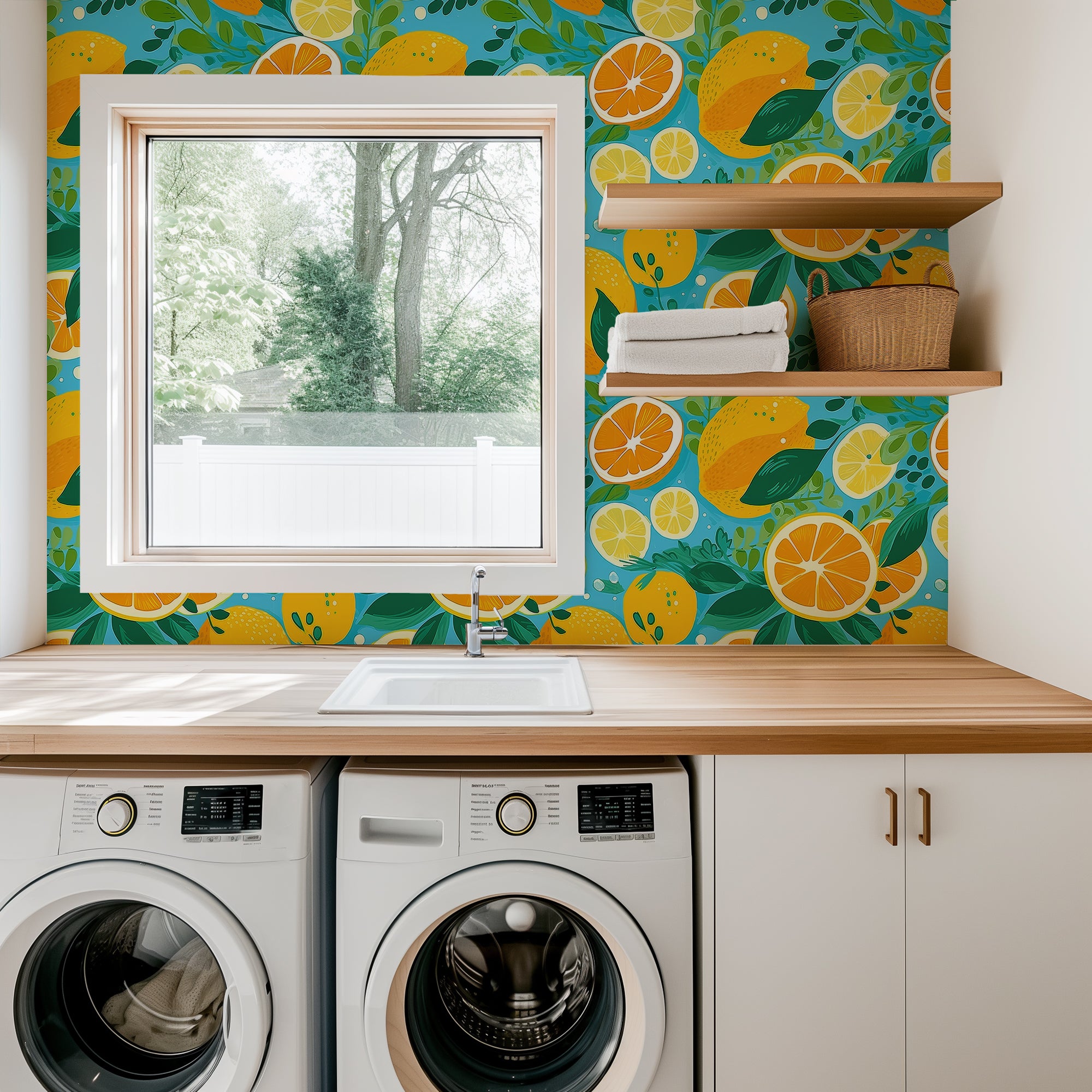 Lemons Peel and Stick Wallpaper – Wimzy Walls