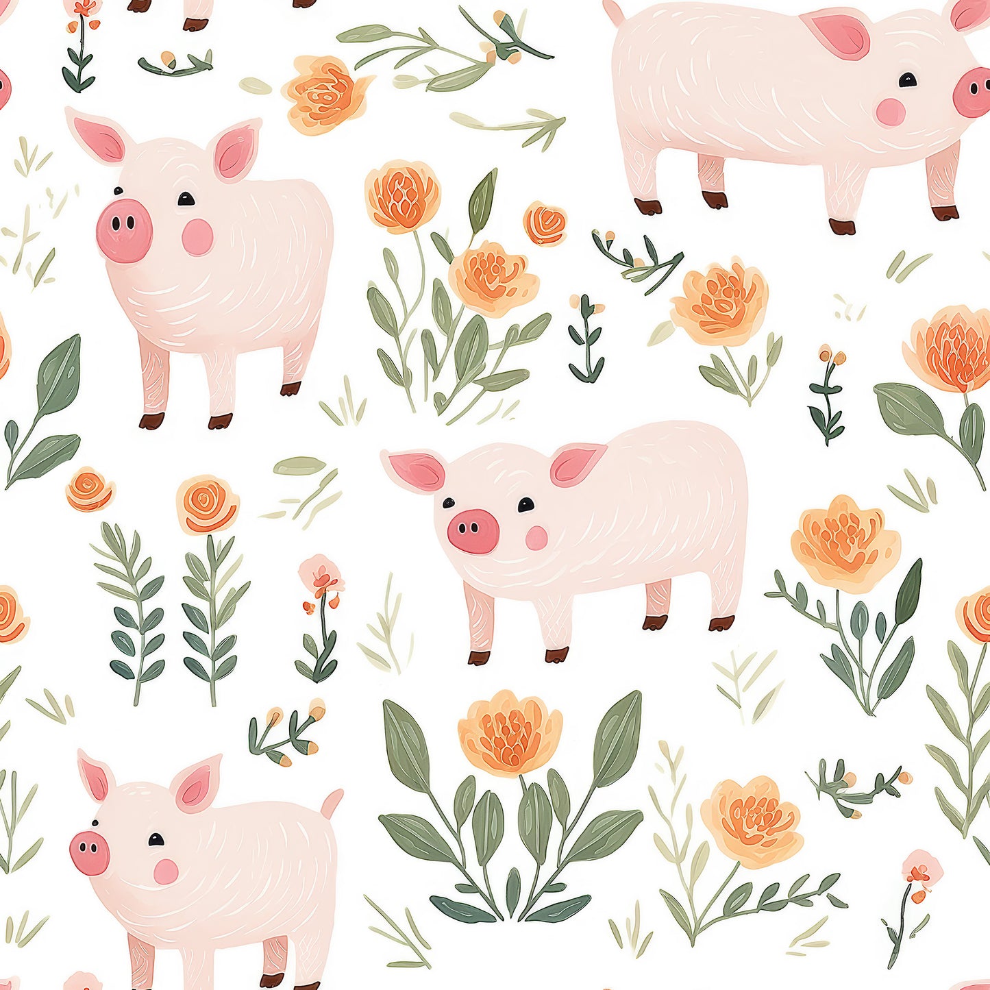 Little Oinkers Wallpaper.