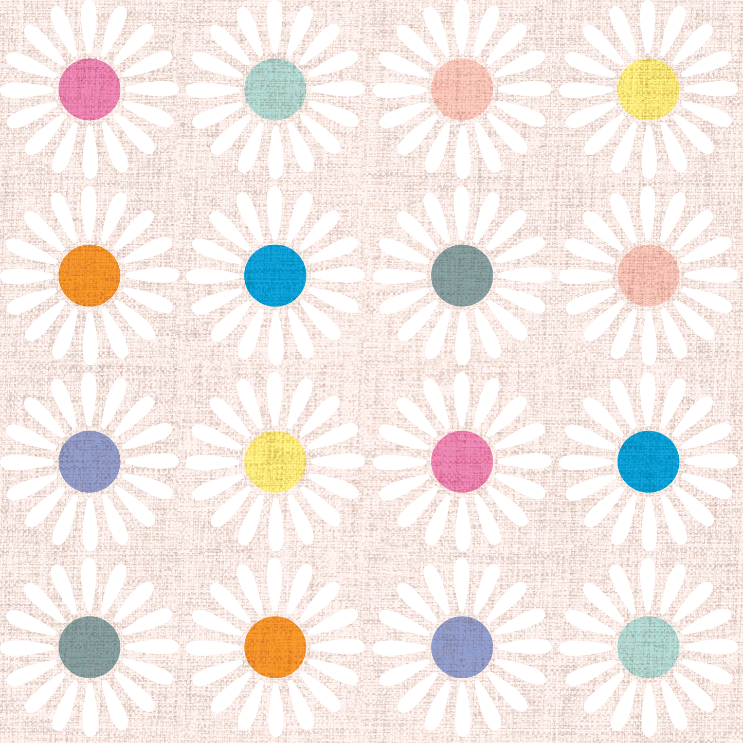 Retro Daisy Wallpaper