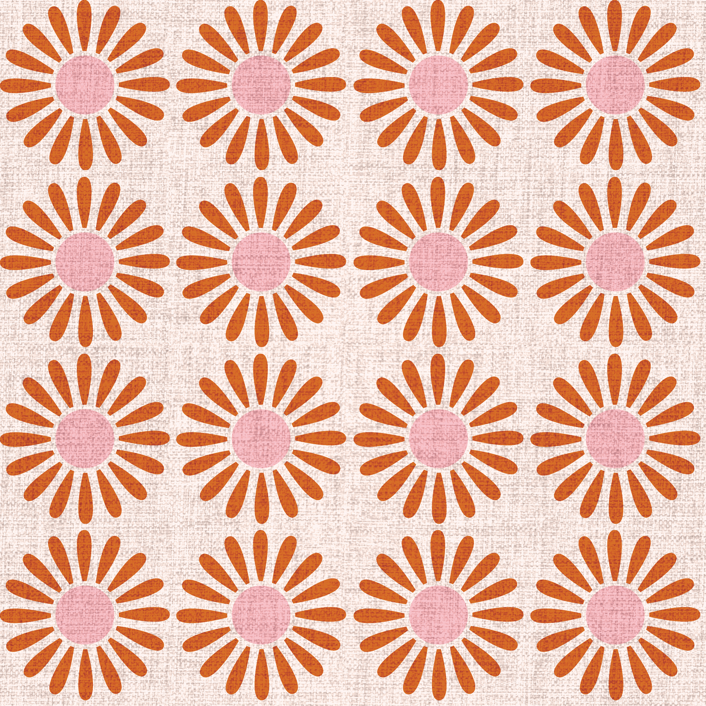 Retro Daisy Wallpaper