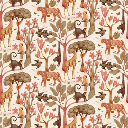 Storybook Jungle Adventure Peel and Stick Wallpaper