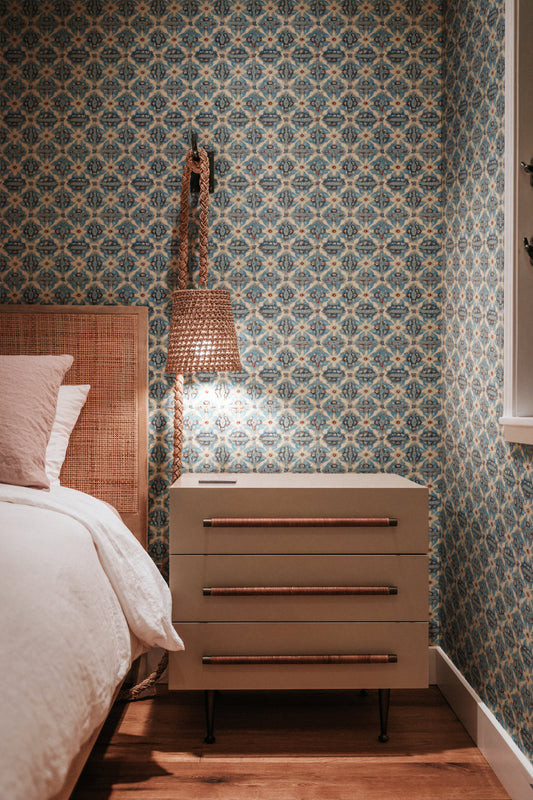 Morroccan Blue Wallpaper