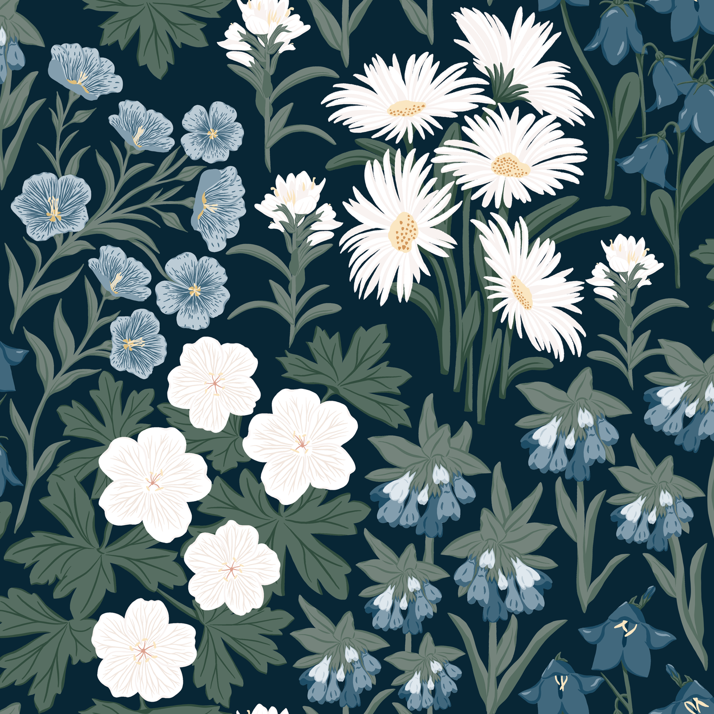 Mountain Wildflowers Wallpaper