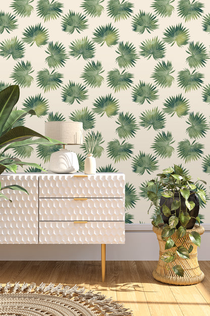 Palm Tropical Leaf Wallpaper