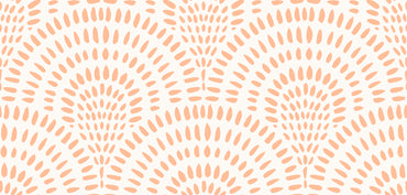 Peach Fuzz Scallops Wallpaper