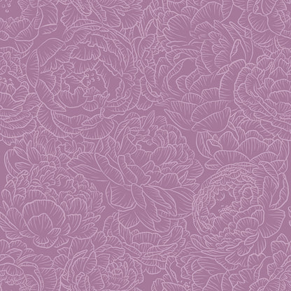 Peony in Lavender Wallpaper