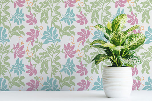 Petal Parade Peel and Stick Wallpaper - Floral