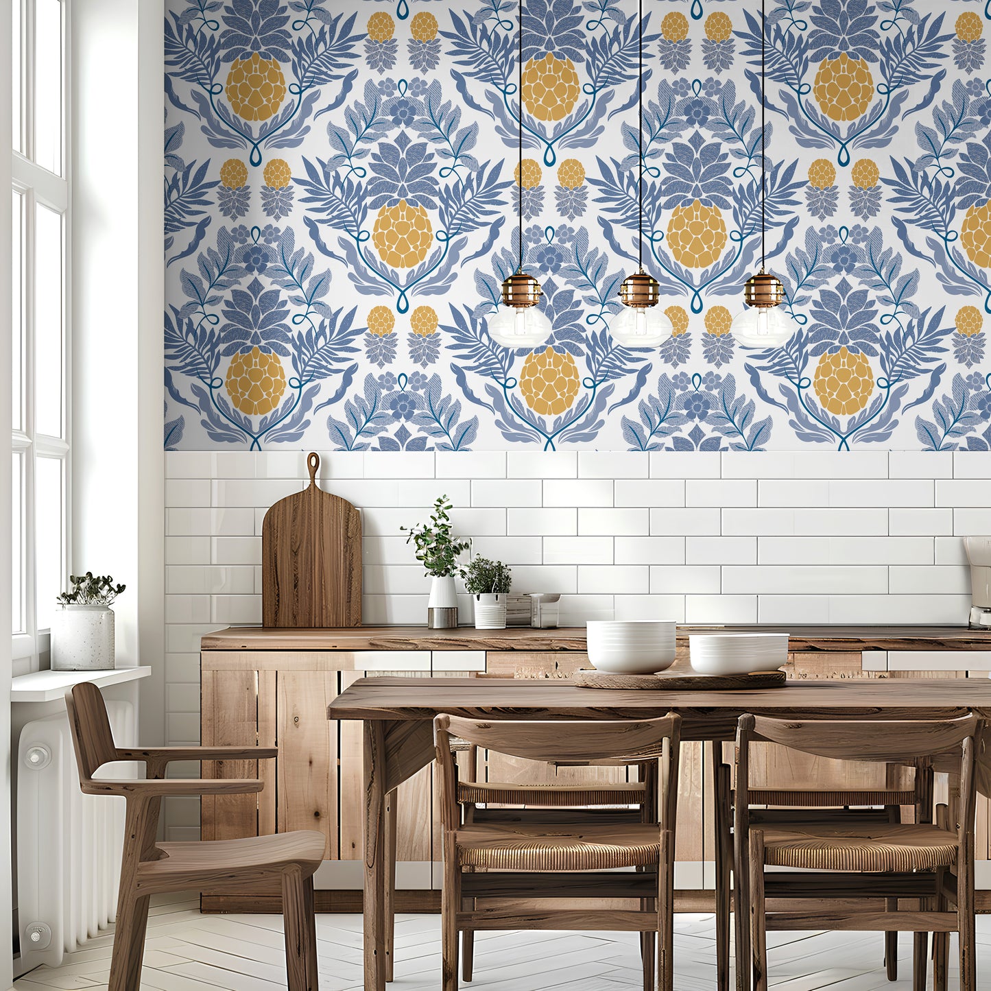 Pineapple Garden Wallpaper