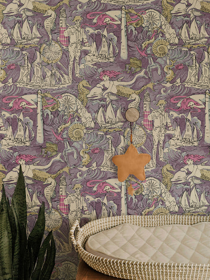Pirate Sea Adventure Peel and Stick Wallpaper