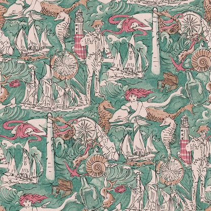 Pirate Sea Adventure Peel and Stick Wallpaper