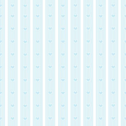 Preppy Heart Stripes Wallpaper