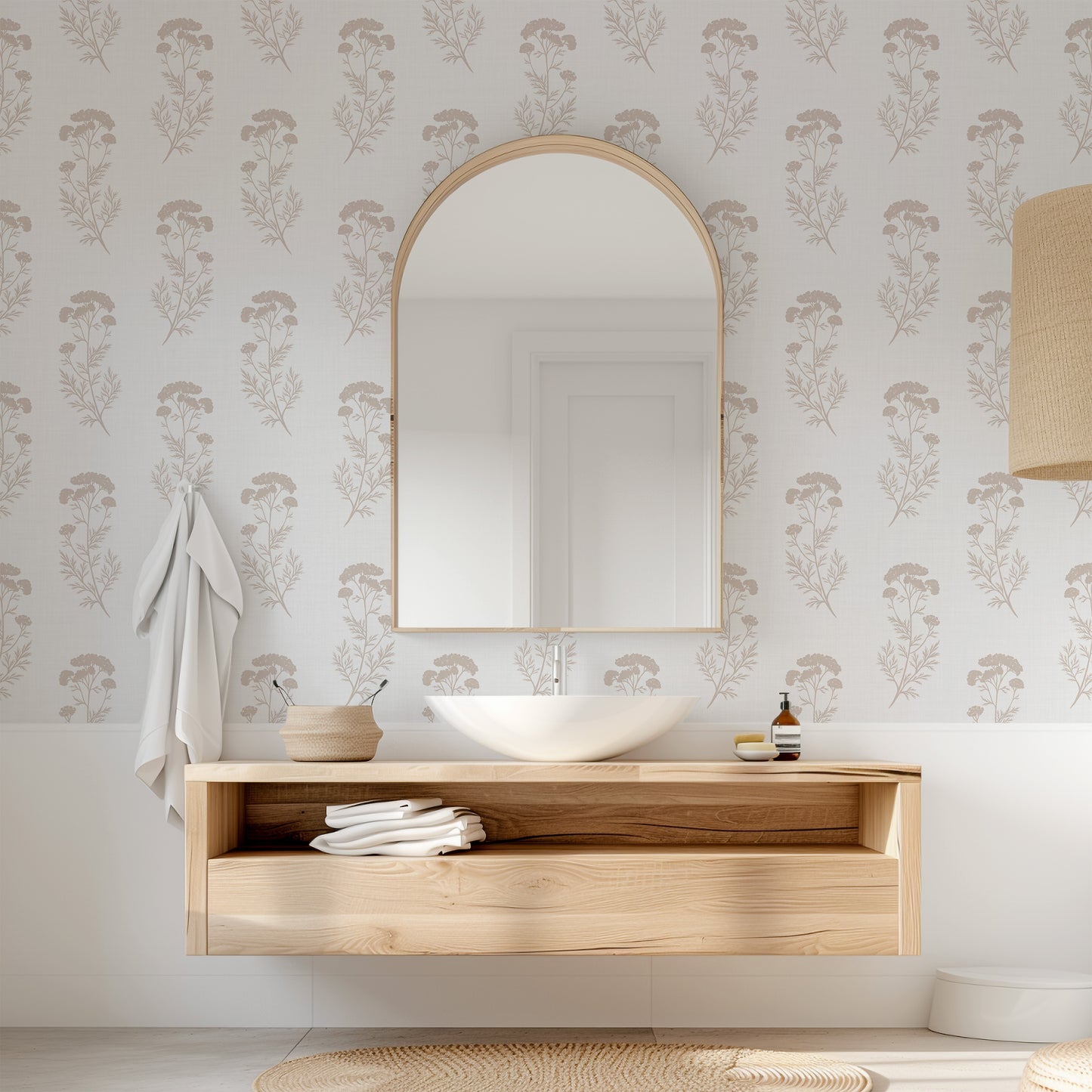Queen Anne's Lace Meadow Wallpaper
