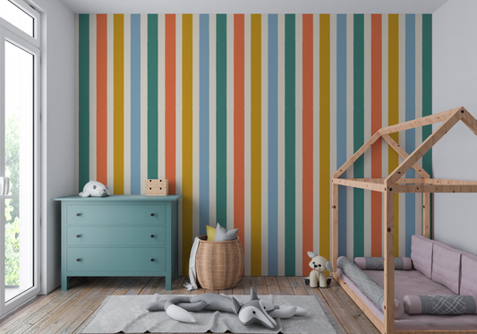 Retro Stripes Wallpaper