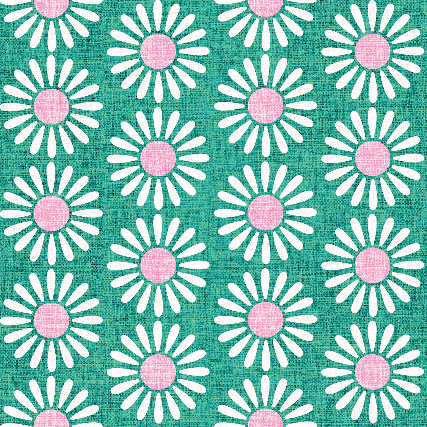 Retro Daisy Wallpaper