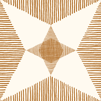 Rhombus Striped Golden Brown