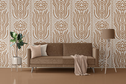 Rustic Bohemian Floral Wallpaper