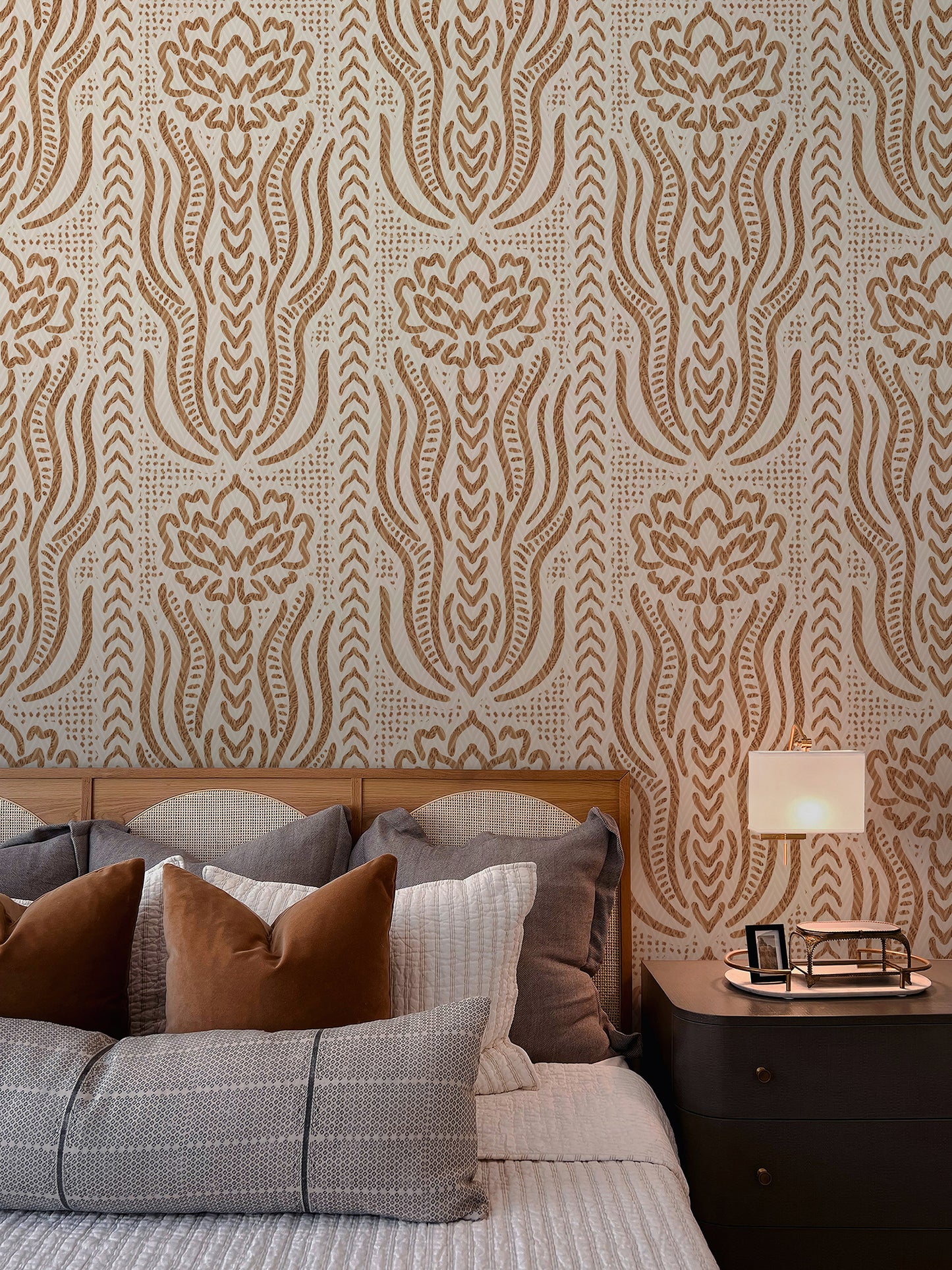 Rustic Bohemian Floral Wallpaper