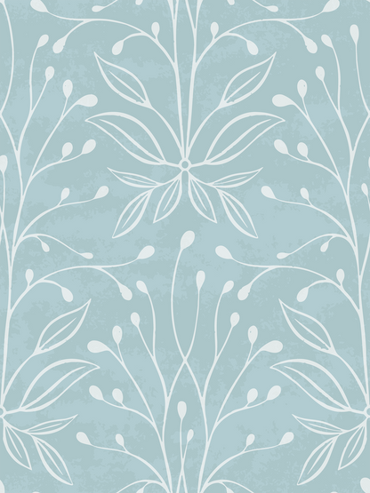Bashful Botanical Wallpaper