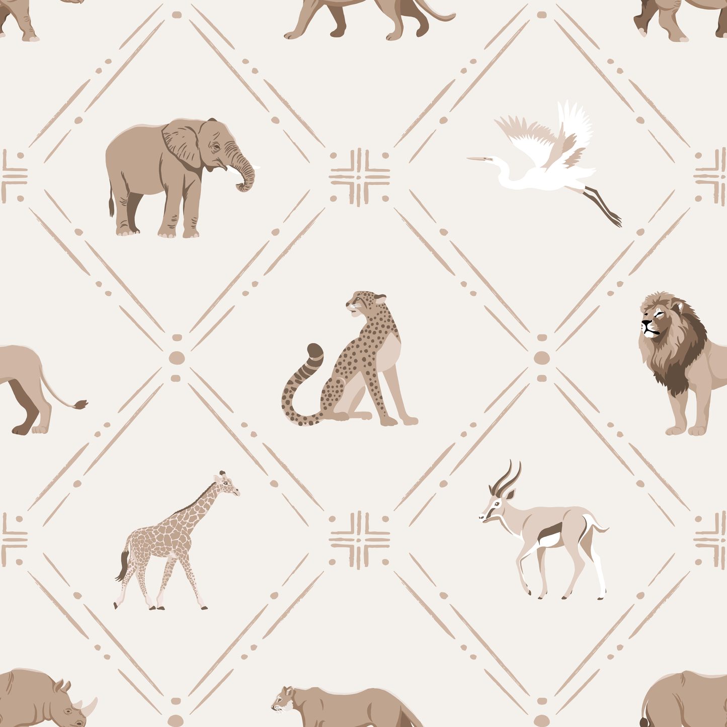 Safari Diamonds Wallpaper
