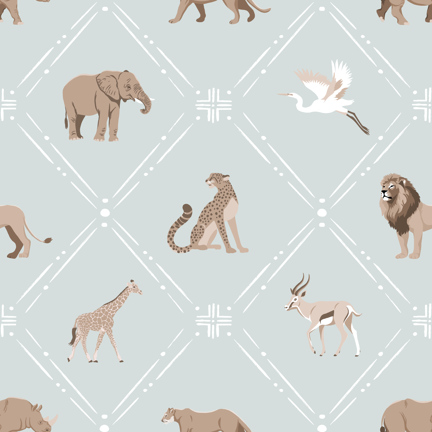 Safari Diamonds Wallpaper