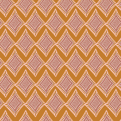 Saffron Folk Wallpaper