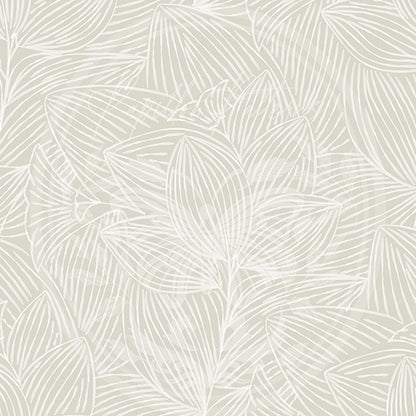 Sahara Botanical Beige peel and stick wallpaper pattern swatch