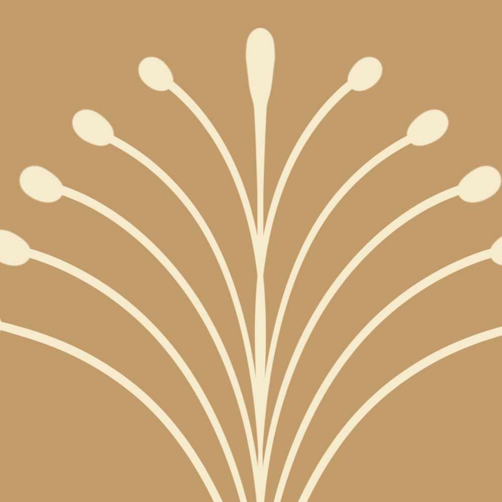 Scalloped Stems Peel and Stick Wallpaper - Botanical, Scallop, Modern