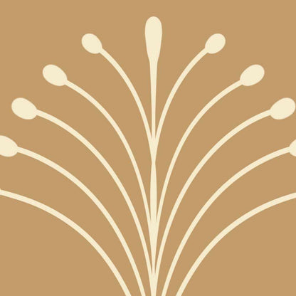 Scalloped Stems Peel and Stick Wallpaper - Botanical, Scallop, Modern