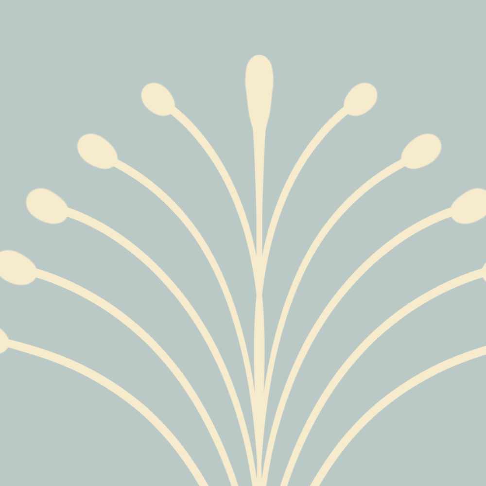 Scalloped Stems Peel and Stick Wallpaper - Botanical, Scallop, Modern