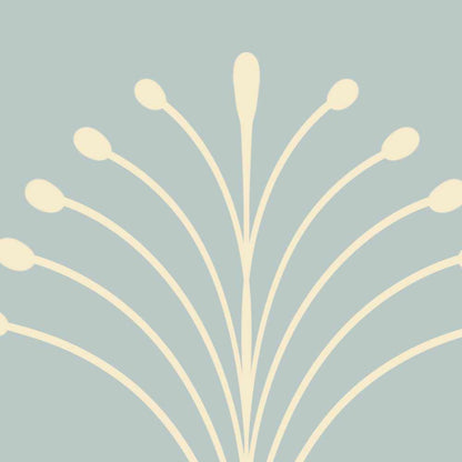 Scalloped Stems Peel and Stick Wallpaper - Botanical, Scallop, Modern