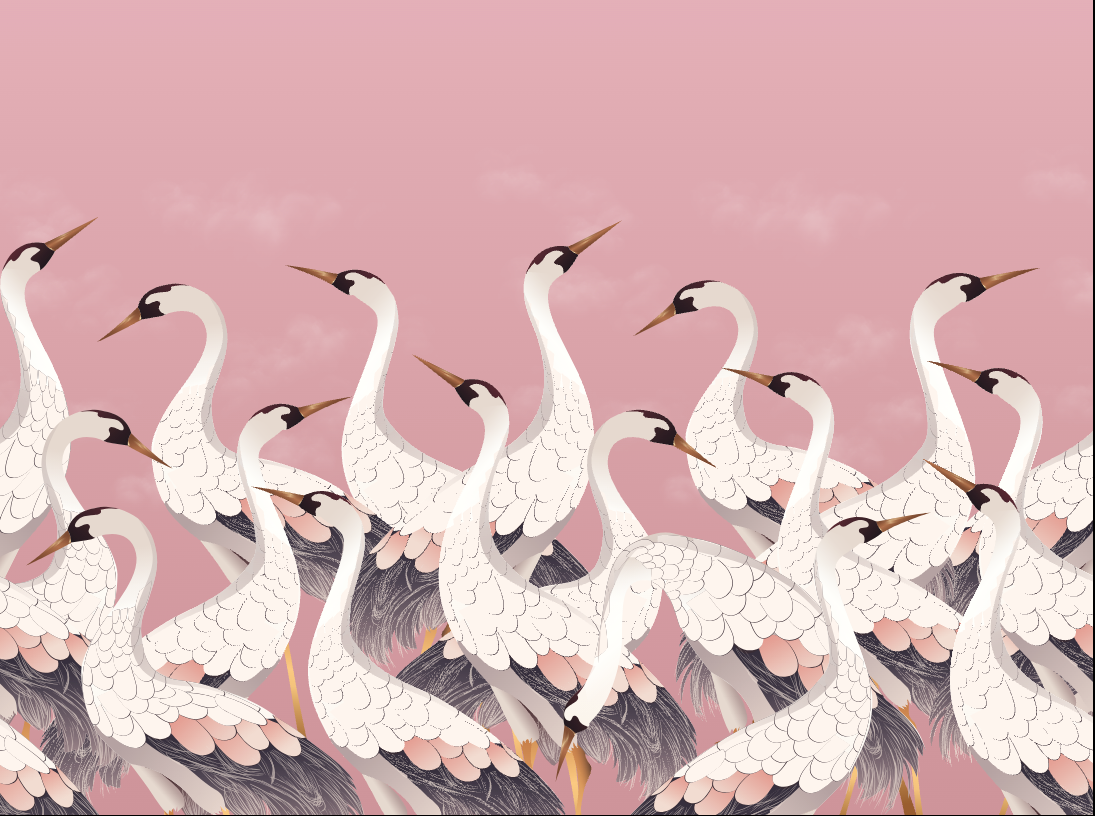 Feather Waltz Peel and Stick Wall Mural