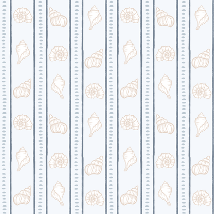 Seashell Stripe Wallpaper