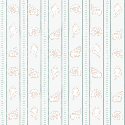 Seashell Stripe Wallpaper