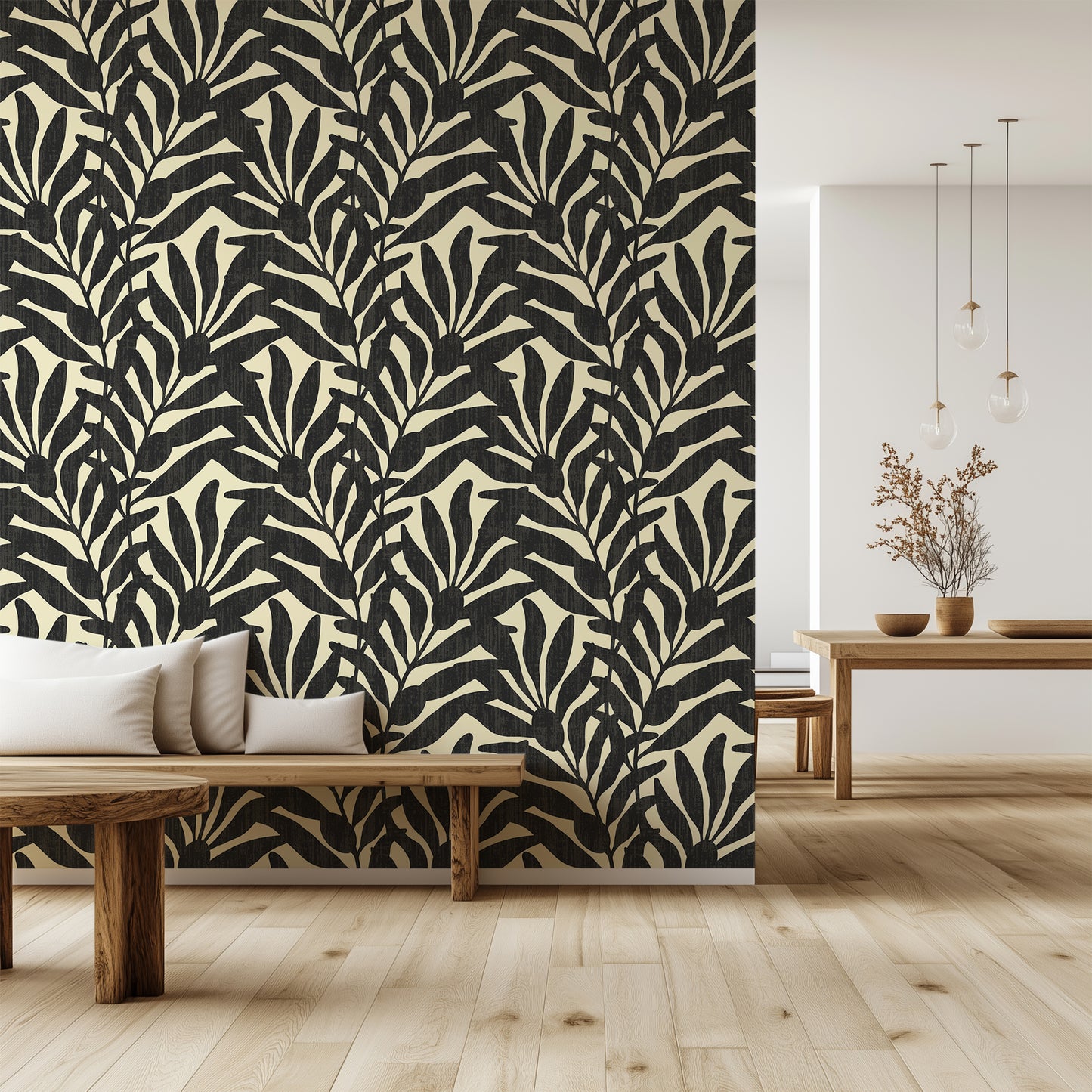 Seaside Olive Branches Wallpaper