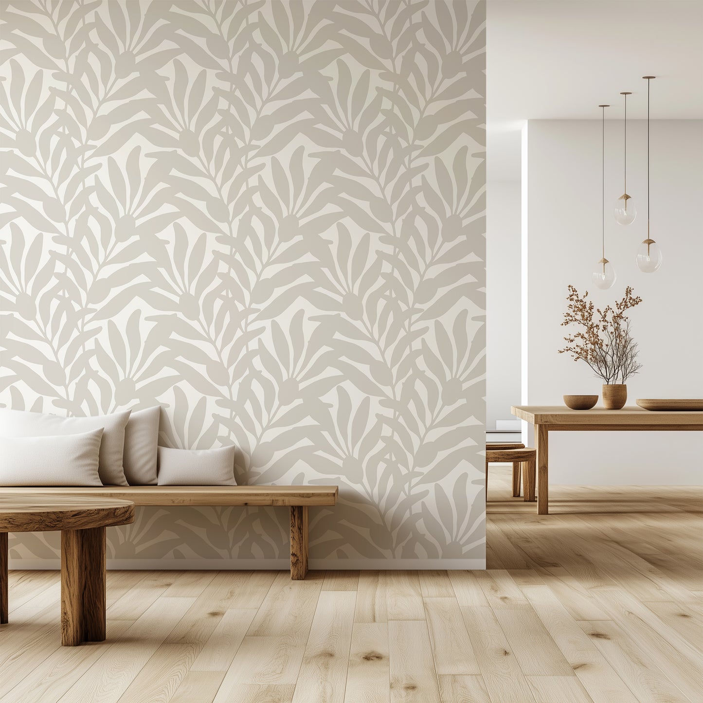 Seaside Olive Branches Wallpaper