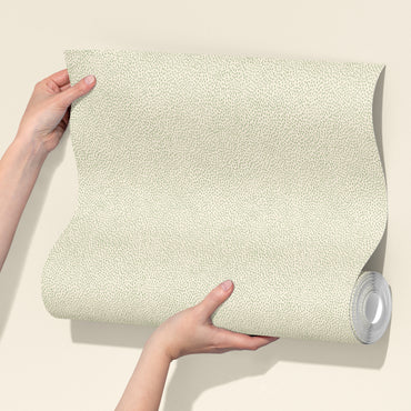 Audrey's Seedlings in Light Green and Cream Wallpaper