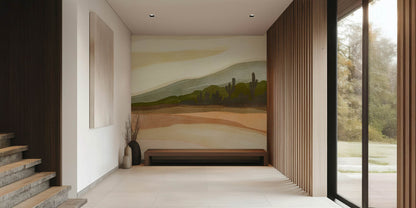 Serene Desert Panorama Peel and Stick Wall Mural - Desert, Neutral, Mural